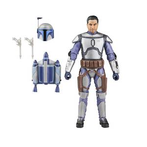 lot 41545 image: STAR WARS The Black Series Jango Fett, Attack of The Clones Premium Collectible 6 Inch Action Figure - Retail $35