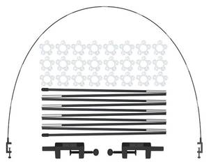 lot 45692 image: LANGXUN 12ft Table Balloon Arch Stand Kit for Party Decorations, Arco de Globos Para Mesa for Birthday Wedding Graduation Easter Engagement Decor Baby Shower Party Supplies - Retail $11