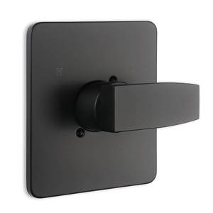 lot 45708 image: DFD Replacement for Delta 1314 Series Shower Valve Trim Kit, Black Shower Handle Set Compatible with Delta R10000 Valve, Cartridge and Valves Not Included, Matte Black - Retail $57