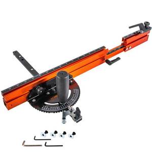 O'SKOOL Miter Gauge Extension Fence System with Standard Slot and Stop Holes,Telescoping Fence and Flip Stop, PTA026 - Retail: $120