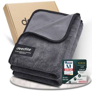 lot 58073 image: Deedlite Bath Wipes Shower Cleaning Cloths, Premium Car Drying Towel  Ultra Absorbent Twisted-Loop Design Microfiber Towel for Car, Shower Cabin, Household - Retail $17