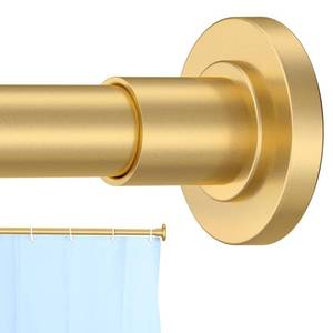 lot 58075 image: CorkLatta Gold Shower Curtain Rod 31 to 68 Inch,1 Inch Diameter Adjustable Spring Tension Stainless Steel Telescoping Rod,Easy Install,No Rust - Retail $18