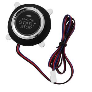 lot 58083 image: OTOTEC 12V Car Engine Keyless Entry Start Stop Push Button 40.8 x 10mm for Cars SUV Trucks with Wire - Retail $9