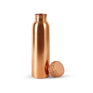 lot 58119 image: Metallix by TITAN INTERNATIONAL Copper Water Bottle  100% Pure Copper Water Bottle  Leak Proof  Ayurvedic Benefits  Best for Gifting  Suitable for Yoga, School & Office - Plain Finish32 Oz