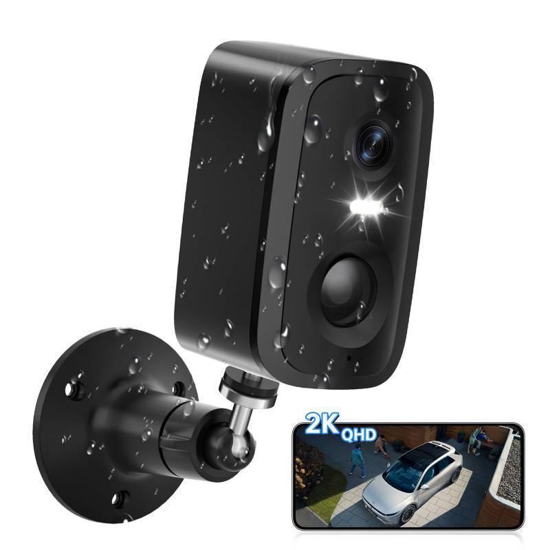 lot 50415 image: Security Cameras Wireless Outdoor,2.4G WiFi Security Camera Outdoor 2K Battery Powered Cameras for Home Security,AI Motion Detection,Color Night Vision,2-Way Talk,Waterproof,CloudTF Storage - Retail $29