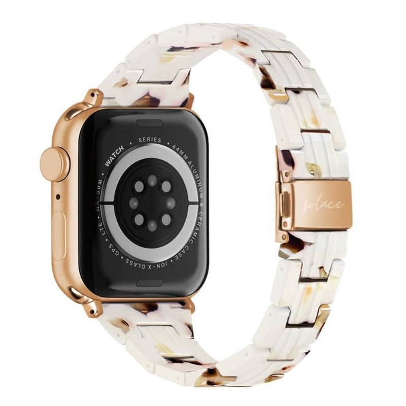 lot 58813 image: Solace Bands Slim Matte Resin Watch Band - Universal Fit for Apple Watch Bands for Women and Men, iWatch Bands for 38mm 40mm 41mm 42mm 44mm 45mm 49mm Ultra, SE and Series 11 10 9 8 7 6 5 4 3 2 1 - Retail $24