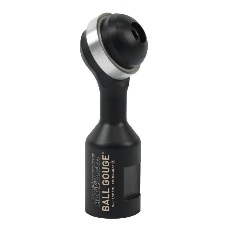 lot 59705 image: ARBORTECH Ball Gouge  30 mm Spherical Shaped Wood Gouge Power Carving Attachment for Angle Grinder  BAL.FG.2000 - Retail $115