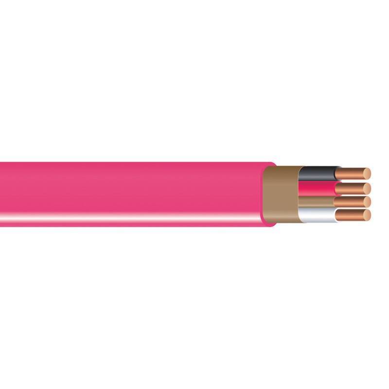 lot 61534 image: Southwire Romex SIMpull Electrical Wire 10 Gauge 3 Conductor, 100Ft, NMBG Wire, Pink 63948526 - Retail $166