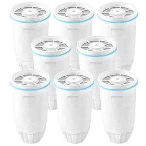 lot 22700 image: 8 Pack Water Filter Replacement for Z-ero Water Filter, New Resin Filtration System 0 TDS 0 Leak, Compatible with Water Pitcher and Dispenser, Reduce LeadChromiumPFOAPFOS by TOMOON - Retail $55
