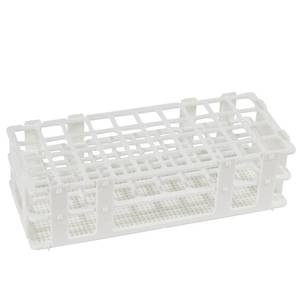lot 30432 image: BIPEE Plastic Test Tube Rack, 40 Holes Test Tube Holder for 20 mm Test Tubes, White Vial Holder, Detachable Test Tube Holder Rack (1pcs) 40 Holes - Retail $6