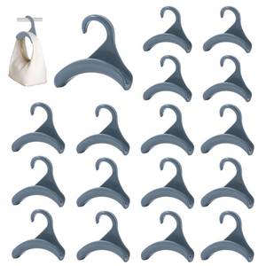 lot 45729 image: Cohortstar 16PCS Purse Hanger Hook for Satchels Handbag Tote Tie and Belt Acrylic Closet Organizer for Women and Men Storing Backpacks(Grey) - Retail $16