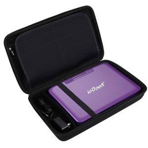 lot 45756 image: Aproca Case Compatible with MEGATEK 12.5  pofoto 12.5   WONNIE 12.5  Geek 12.5   DR. J 12.5  Portable DVD Player, Hard Storage Bag for Accessories -Black (Case Only) - Retail $23
