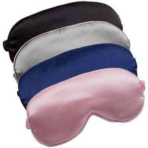 lot 45809 image: LERSVICVIL Sleep Masks 2 Pack Silky Eye Cover Soft Satin Blindfold Elastic Strap Night Eye Shade for Women Men - Retail $9