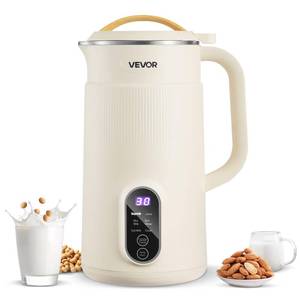 lot 45815 image: VEVOR 6-in-1 Nut Milk Maker, 20 oz Soy Milk Maker Machine with 6 Blades, for Homemade Oat, Nut, Soy, Juice, Plant-Based and Non Dairy Beverages with High-Temp Self-Cleaning, Boil Water, 12-Hour Delay - Retail $42