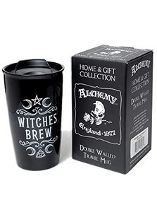 lot 45845 image: Pacific Giftware Witches Brew Ceramic Travel Mug Alchemy Design - Retail $19