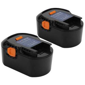 lot 45852 image: Exmate 2 Pack 14.4V 3.5Ah Battery Compatible with Ridgid R83015 130252003 130254002 130254008 Ridgid 14.4v Battery - Retail $52
