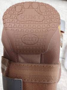 lot 45858 image: QUMY Dog Shoes for Large Dogs, Medium Dog Boots & Paw Protectors for Winter Snowy Day, Summer Hot Pavement, Water-Resistant in Rainy Weather, Outdoor Walking, Indoor Hardfloors Skid-Resistant Sole - Retail $31
