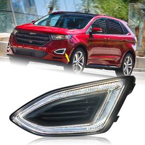 lot 45860 image: KAMDKI Left Driver Side LED Fog Light Compatible for 2015 2016 2017 2018 Ford Edge Front Bumper Light With Bulbs Driving Lamp Assembly LH FT4Z13200H FO2520192 - Retail $93