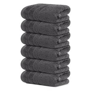lot 45870 image: Tens Towels Pack of 6 Hand Towels, 100% Cotton, Lighter Weight, Quick to Dry, 16 x 28 Inches, Super Soft & Absorbent, Perfect for Bathroom & Kitchen, Dark Grey - Retail $20