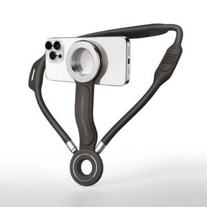 lot 45871 image: GUBFFON Magnetic Neck Phone Holder for Recording, Neck Mount Phone Holder for POVVlogVideo Content CreatorKtichen, Hands Free Around Neck Mount for iPhone 17 16 15 14 13 12 Android Cell Phones - Retail $12