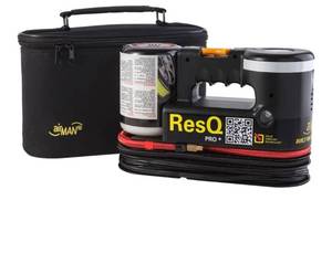 lot 9241 image: AIRMAN ResQ Pro Tire Repair Kit 12V Compressor with LED Light &amp Eco Sealant