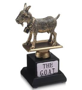 lot 9263 image: Landical 5.2 Inch Goat Trophy G. O. A. T Greatest of All Time Trophy Humble Goat Award Sculpture Funny Unique Recognition Award