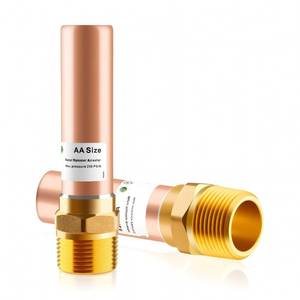lot 9267 image: AquaNeurk 2pcs Copper Water Hammer Arrestor, 34 Inch MHT Straight Hammer Arrestor,Male Hose Thread Connection