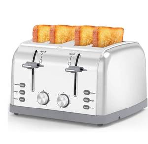 lot 9275 image: Toaster 4 Slice Retro Stainless Steel