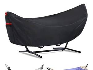 Waterproof 11-12 FT Hammock Cover, 210T Sun Rain UV Dust Snow Protection Outdoor Hammock Covers