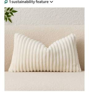 lot 9325 image: Kevin Textile Soft Plush 12x20 Inch Lumbar Pillow Cover 1 Pack