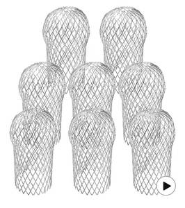lot 9345 image: EBaokuup 8 Pack Gutter Downsport Guards - 3.5 Inch Expandable Aluminium Filter Strainer,