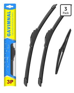 lot 9364 image: Gavimnal� 222111 Silicone Wiper Blades Replacement For Jeep Grand Cherokee 2014-2021,All-Season Front Rear Windshield Wiper Blades(Set of 3)
