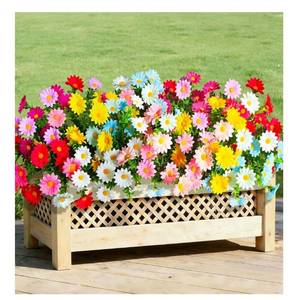 lot 9377 image: 12Pcs Artificial Flowers for Outdoors UV Resistant