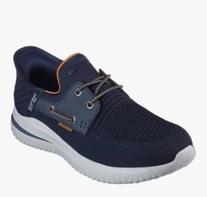lot 9383 image: Skechers Mens Streetwear Delson 3.0 - Roth Low Profile Bungee Lace Slip-Ins -12