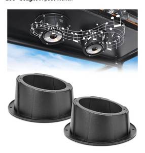 lot 9412 image: KEMIMOTO 2PCS Angled Speaker Enclosures Boxes Pods, Universal for 6.5 Speakers