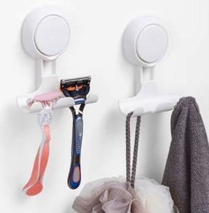 lot 9421 image: LEVERLOC Razor Holder for Shower 2 Pack