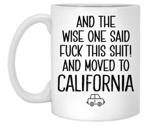 lot 9464 image: Moving To California Gift Mug box of 32pcs