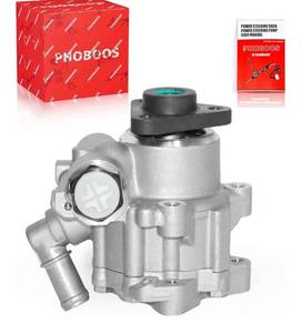 lot 9495 image: PHOBOOS Power Steering Pump Compatible with BMW 323i325i328i330i525i528i530i 1997-2003 L6 2.5L2.8L3.0L, with Outlet & Pulley, Smooth Steering, Low Noise, High Durability, Ref. 21-5065