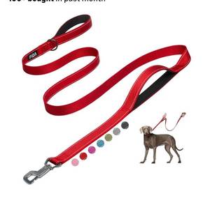 lot 9498 image: Fida 6 FT Heavy Duty Dog Leash with 2 Comfortable Padded Handles,