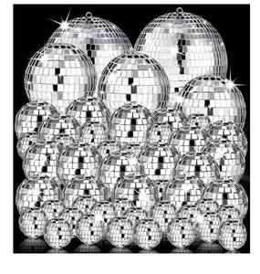 lot 9501 image: 54 Pcs Mini Silver Disco Balls