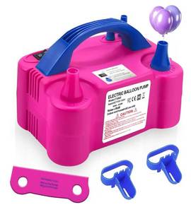 lot 9505 image: Electric Balloon Pump,110V 600W Portable Dual Nozzles Balloon Pump,