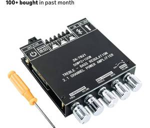 lot 9507 image: ZK-TB21 Bluetooth 5.0 50W50W100W 2.1 Channel Subwoofer Amplifier Board TPA3116D2 HiFi Treble