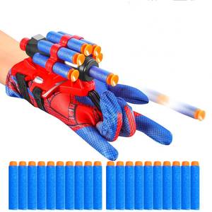lot 6986 image: Realistic Spider Soft Bullet Shooter Cosplay Launcher Toy Wrist Cheap Cool Stuff Foam Blaster Gadgets Gloves Fun Amazing hot Toys for Boys Kids Children Teens Gifts for Age 8-12 13 Years Old - Retail $9