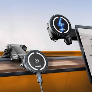lot 7004 image: OHLPRO for MagSafe Car Charger Mount for iPhone 17 16 15 14 13 Pro Max, 15W Fast Charging Phone Holder, Magnetic Car Accessories, 360° Rotation, Adhesive Base for Tesla, Gift for Men Women