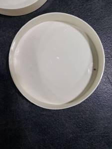 lot 7021 image: 2pk White PVC 114m pipe cap  - Retail $15