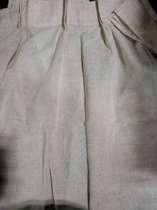 lot 7040 image: Natural Linen Fabric curtains - Retail $15