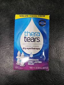 lot 7083 image: TheraTears Dry Eye Therapy Lubricant Eye Drops Twin Pack - Retail $12