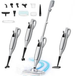 lot 7092 image: Steam Mop, 11-in-1 Powerful Handheld Steam Cleaner with 11.8 OZ Removable Tank, Detachable Steam Mops for Floor Cleaning with 23FT Power Cord, MultiPurpose Steamer for Hardwood Tile Carpets Furniture