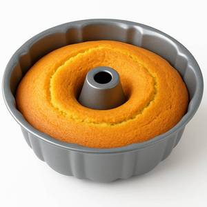 lot 7139 image: 10-Inch Nonstick Cake Pan, Fluted Tube Pan for Pound Cakes, Muffins, Angel Food Cake, Coffee Cake, and More Easy Release, Dishwasher Safe, Oven Safe, Heavy Duty - Retail $16