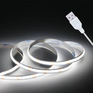 lot 7141 image: UVTaoYuan Led Strip Lights, 5V USB LED Lighting COB Short LED Strip Light White Flexible Not Dimmable led Light for Display Cabinet, Living Room,DIY Home COB Lighting Decor tv Lights (3.28FT 6500K)